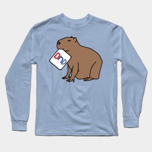 DND Capybara say Do not Disturb I am Gaming Long Sleeve T-Shirt